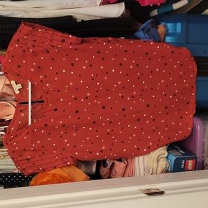 Lily white polka dot top